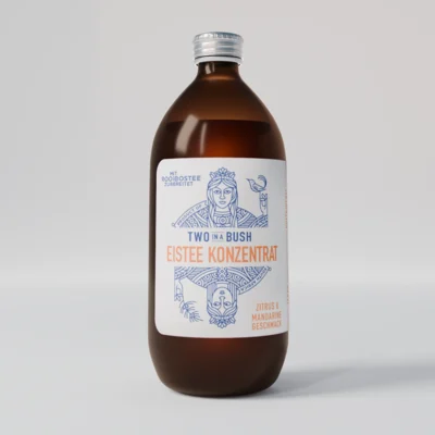Eistee Konzentrat Zitrus & Mandarine – ohne Zuckerzusatz & koffeinfrei (500ml)